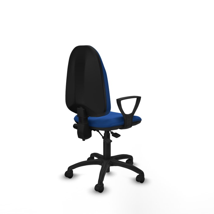 PIQUERAS Y CRESPO Silla de oficina Algarra Azul con mecanismo de doble maneta