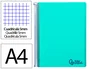 Liderpapel Cuaderno espiral A4 Micro Wonder verde turquesa 120 hojas cuadrícula 5mm