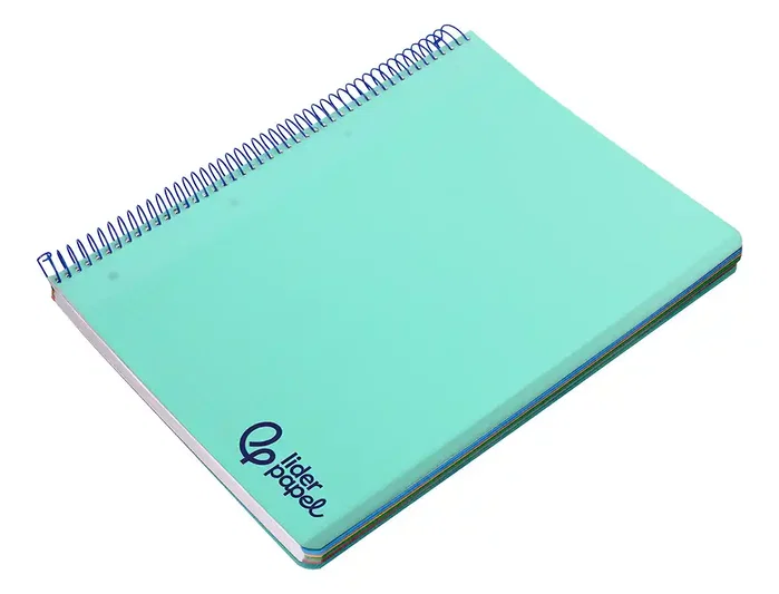 Liderpapel Cuaderno espiral A4 Micro Wonder verde turquesa 120 hojas cuadrícula 5mm