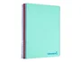 Liderpapel Cuaderno espiral A4 Micro Wonder verde turquesa 120 hojas cuadrícula 5mm