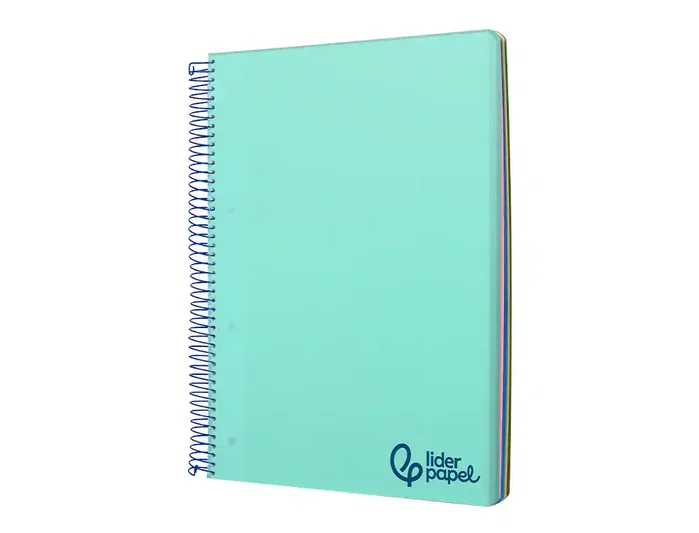 Liderpapel Cuaderno espiral A4 Micro Wonder verde turquesa 120 hojas cuadrícula 5mm