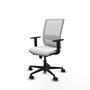 PIQUERAS Y CRESPO Silla de oficina Haches Blanca con mecanismo Sincro/Traslack
