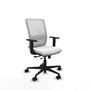 PIQUERAS Y CRESPO Silla de oficina Haches Blanca con mecanismo Sincro/Traslack