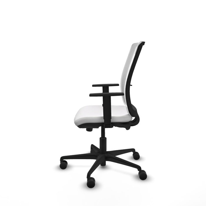 PIQUERAS Y CRESPO Silla de oficina Haches Blanca con mecanismo Sincro/Traslack
