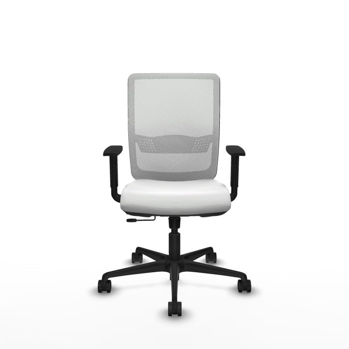 PIQUERAS Y CRESPO Silla de oficina Haches Blanca con mecanismo Sincro/Traslack
