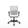 PIQUERAS Y CRESPO Silla de oficina Haches Blanca con mecanismo Sincro/Traslack