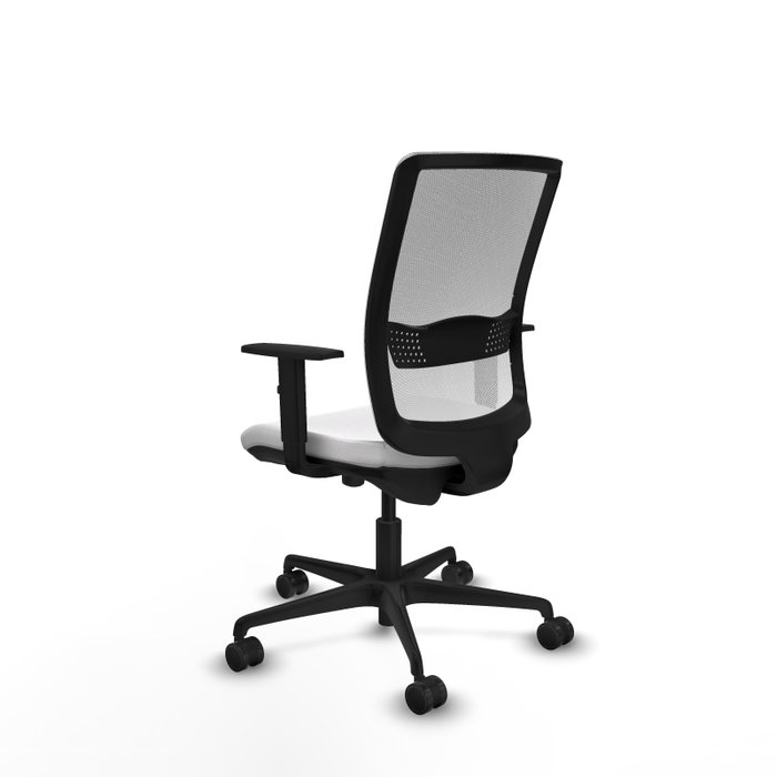 PIQUERAS Y CRESPO Silla de oficina Haches Blanca con mecanismo Sincro/Traslack