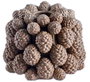 DKD Home Decor Jarrón de Gres Piña Marrón