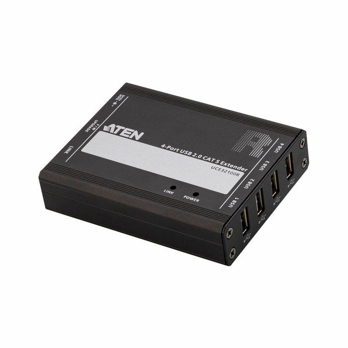 Aten UCE32100-AT-G Extensor USB 2.0 de 4 Puertos por Cat 5 hasta 100m