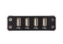 Aten Extensor USB 2.0 UCE32100 por Cable Cat5 - Hub de 4 Puertos, Transmisor y Receptor, Hasta 100 metros, Carcasa Metálica, Plug and Play