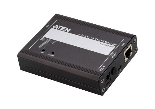 Aten Extensor USB 2.0 UCE32100 por Cable Cat5 - Hub de 4 Puertos, Transmisor y Receptor, Hasta 100 metros, Carcasa Metálica, Plug and Play Aten Extensor USB 2.0 UCE32100 por Cable Cat5 - Hub de 4 Puertos, Transmisor y Receptor, Hasta 100 metros, Carcasa Metálica, Plug and Play