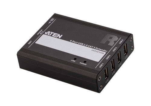 Aten Extensor USB 2.0 UCE32100 por Cable Cat5 - Hub de 4 Puertos, Transmisor y Receptor, Hasta 100 metros, Carcasa Metálica, Plug and Play Aten Extensor USB 2.0 UCE32100 por Cable Cat5 - Hub de 4 Puertos, Transmisor y Receptor, Hasta 100 metros, Carcasa Metálica, Plug and Play