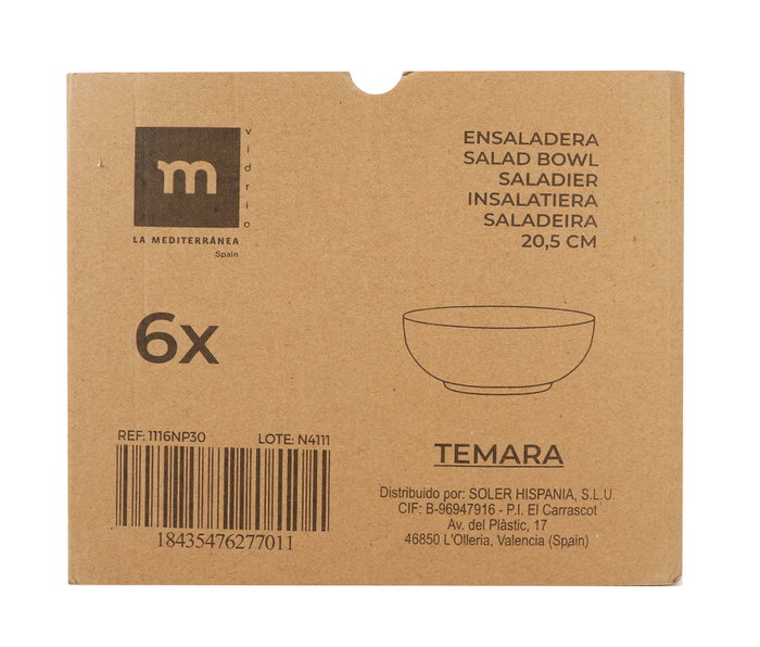 La Mediterranea Ensaladera Opal Temara 20cm
