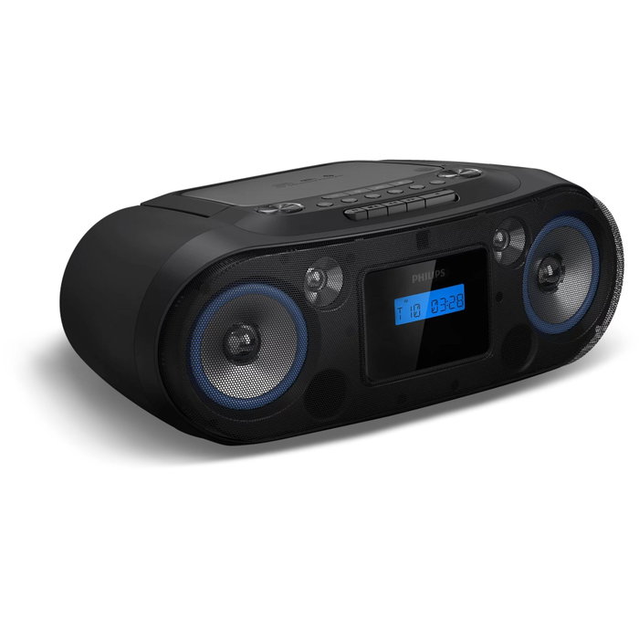 Philips TAZ7500/10 Reproductor de CD, Radio y Casete Negro