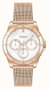 Hugo Reloj Analógico Dorado para Mujer