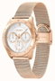 Hugo Reloj Analógico Dorado para Mujer