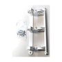 Tendedero de pared basic con 3 poleas blanco