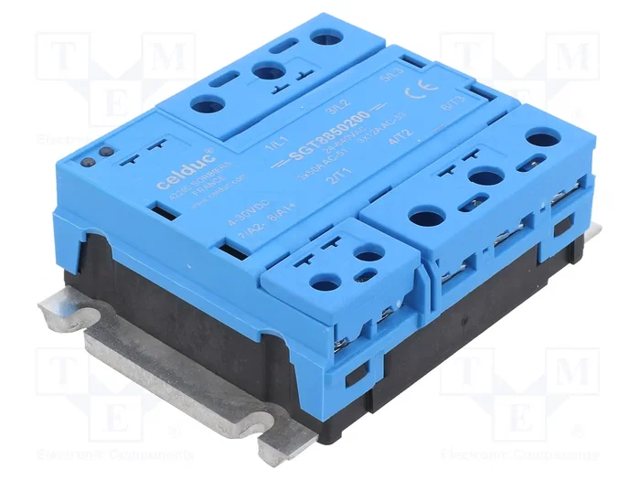 CELDUC SGT8850200 Relé de semiconductor trifásico 50A 24÷640VAC CELDUC SGT8850200 Relé de semiconductor trifásico 50A 24÷640VAC
