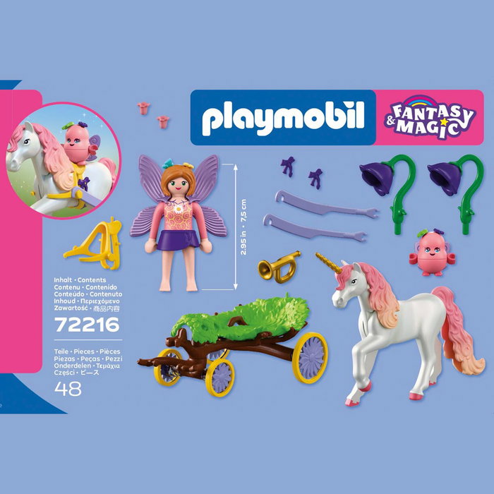 PLAYMOBIL Carruaje con Unicornio 72216 PLAYMOBIL Carruaje con Unicornio 72216