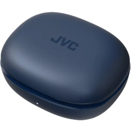 JVC HA-EC25T Auriculares True Wireless Deportivos Bluetooth 5.1 con Gancho, Resistencia IPX5 al Agua, Autonomía 30 Horas con Estuche de Carga, Azules