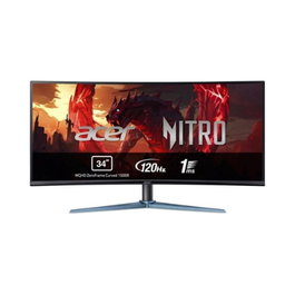 Acer Monitor Gaming Nitro ED340CU J0bmiipx Curvo Ultrapanorámico 34 Pulgadas 21:9 1ms HDMI DisplayPort 250cd/m² 100M:1