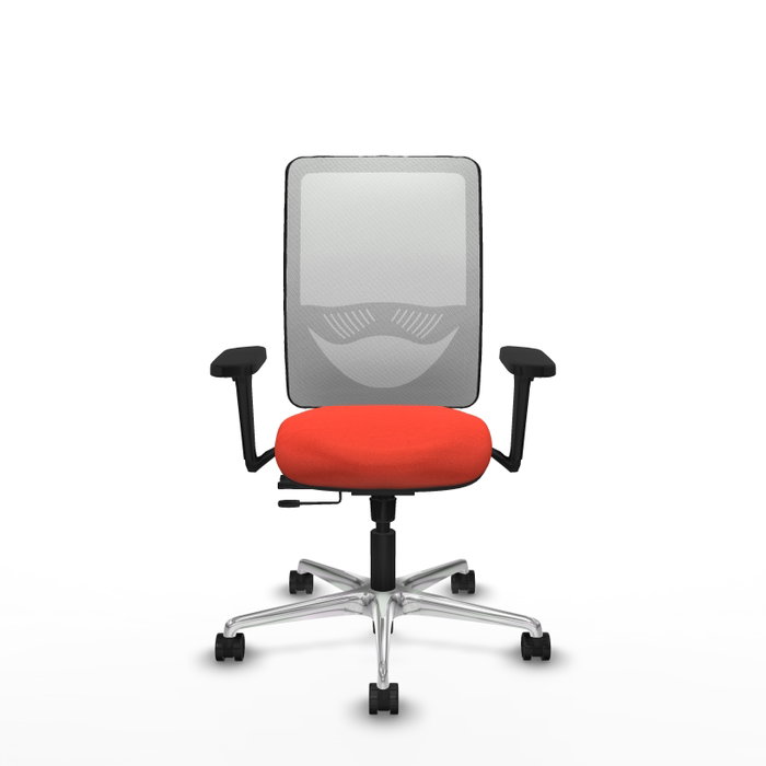 PIQUERAS Y CRESPO Silla de oficina Zulema con mecanismo Sincro/Traslack, Naranja oscuro y Blanco PIQUERAS Y CRESPO Silla de oficina Zulema con mecanismo Sincro/Traslack, Naranja oscuro y Blanco