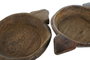 DKD Home Decor Bandeja de Madera de Teca 53x36x8 Antiguo Surtido de 2 Unidades