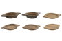 DKD Home Decor Bandeja de Madera de Teca 53x36x8 Antiguo Surtido de 2 Unidades