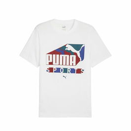 Camiseta de Manga Corta Hombre Puma Blanco