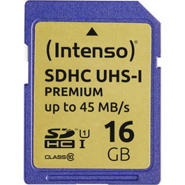 Intenso Tarjeta SDHC 16 GB Clase 10 UHS-I Premium