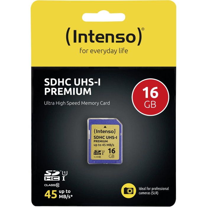 Intenso Tarjeta SDHC 16 GB Clase 10 UHS-I Premium