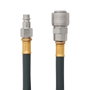 Probuilder Portamanguera Aire Comprimido 10 m con Rebobinado Automático (1/4", Boquilla) - Trabaja 8-12 Bar, Incluye Manguera Conexión 1 m