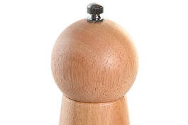 DKD Home Decor Pimentero de Bambú e Inox Natural 6x6x21 cm