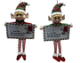 DKD Home Decor Decoración Colgante Navidad Tradicional Multicolor 9 x 55 x 30 cm (6 Unidades)