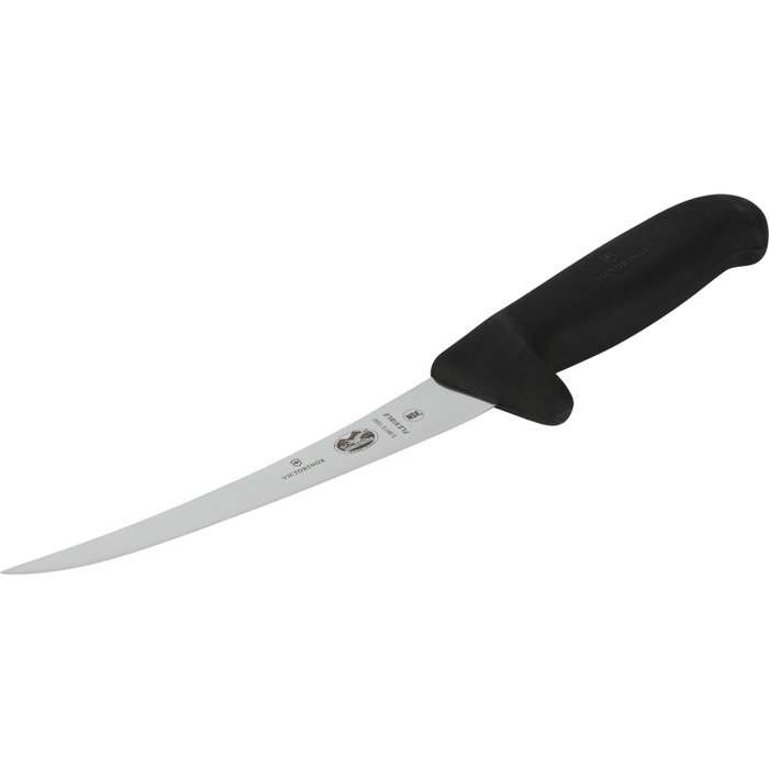 Victorinox Cuchillo para deshuesar Fibrox Safety Grip 15 cm de color negro Victorinox Cuchillo para deshuesar Fibrox Safety Grip 15 cm de color negro