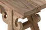 DKD Home Decor Taburete de Teca Reciclada Tallada Natural