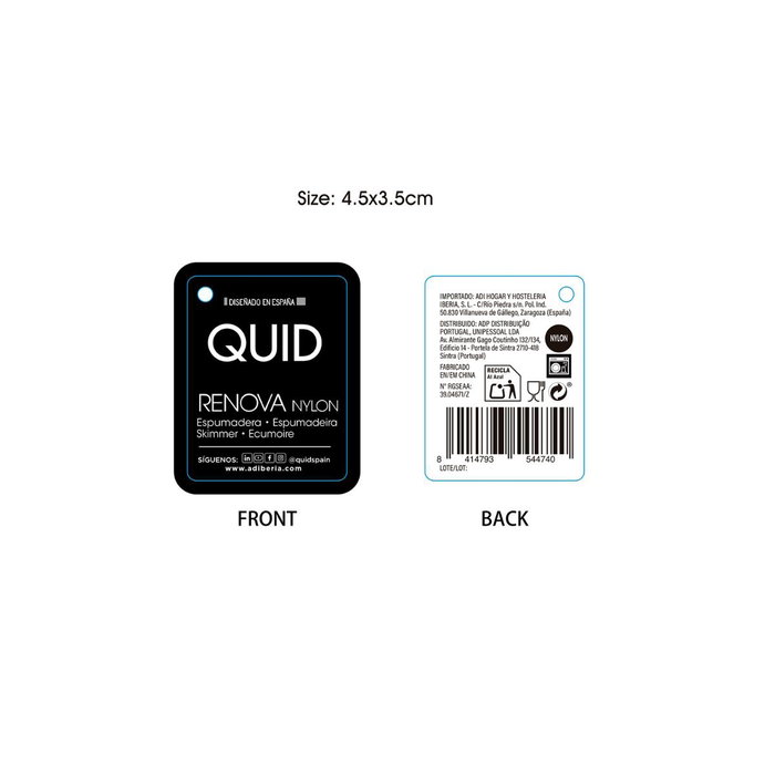 Espumadera Renova Quid 32x12x5 cm (12 Unidades) Espumadera Renova Quid 32x12x5 cm (12 Unidades)