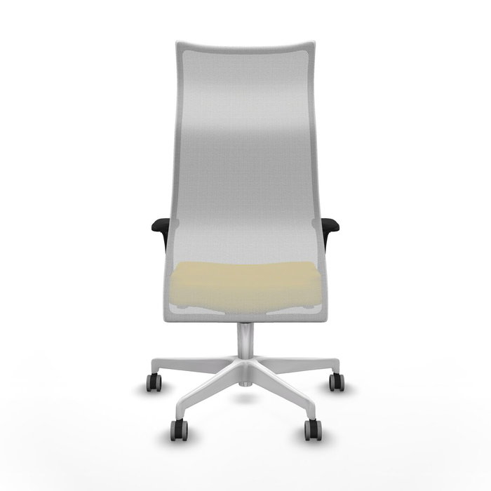 PIQUERAS Y CRESPO Silla Albacete malla sincro blanca y bali amarillo PIQUERAS Y CRESPO Silla Albacete malla sincro blanca y bali amarillo