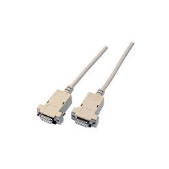 EFB Elektronik Cable serie Null-Modem D-SUB 2m Gris