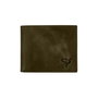 Zoozie Bags Cartera Hombre Piel Auténtica Verde Delhi - 11 cm x 9 cm x 2 cm
