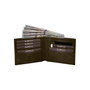 Zoozie Bags Cartera Hombre Piel Auténtica Verde Delhi - 11 cm x 9 cm x 2 cm