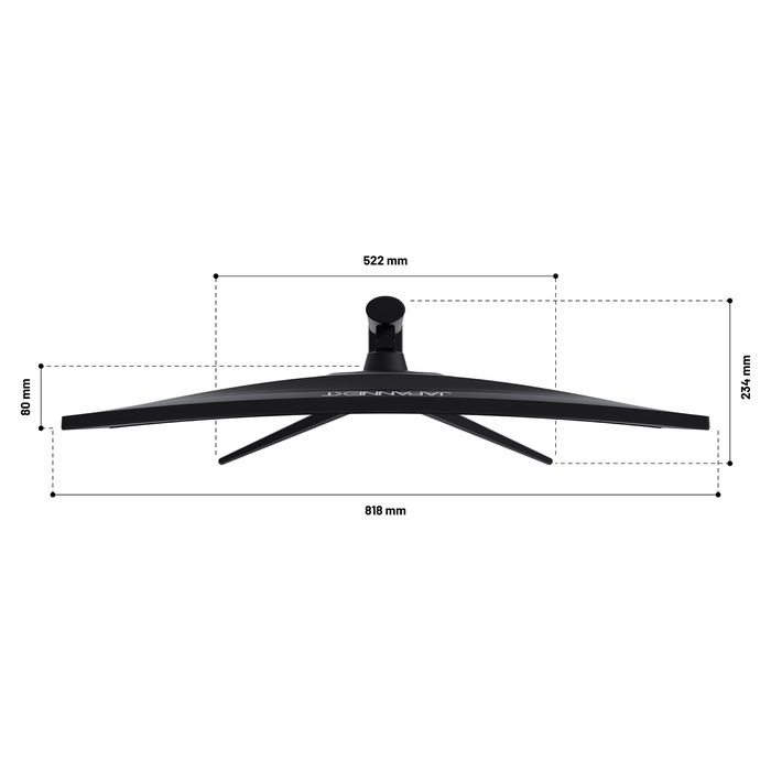 JAPANNEXT JN-IPS340UWQHD60C-C65W-HS Monitor Curvo 86.4 cm (34 Pulgadas) IPS UltraWide QHD 3440x1440 5ms 60Hz HDR10 AMD FreeSync 99% sRGB USB-C 65W Negro/Plata