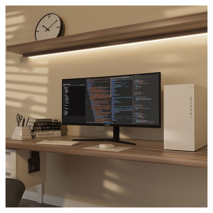 JAPANNEXT JN-IPS340UWQHD60C-C65W-HS Monitor Curvo 86.4 cm (34 Pulgadas) IPS UltraWide QHD 3440x1440 5ms 60Hz HDR10 AMD FreeSync 99% sRGB USB-C 65W Negro/Plata