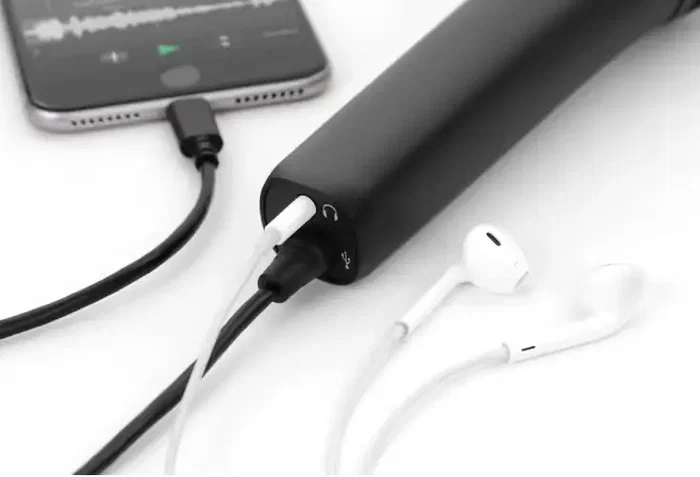 IKMULTIMED Micrófono Digital de Mano Alta Definición para iPhone, iPod Touch, iPad y Mac Negro