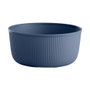 Day Juego De 4 Bols Day diámetro 15 cm - Azul Petróleo, Beige, Marrón - Para Cereales, Ensaladas, Snacks - Apilables, Aptos Lavavajillas