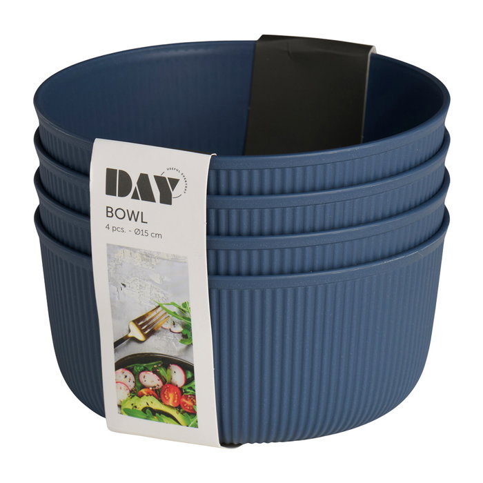 Day Juego De 4 Bols Day diámetro 15 cm - Azul Petróleo, Beige, Marrón - Para Cereales, Ensaladas, Snacks - Apilables, Aptos Lavavajillas Day Juego De 4 Bols Day diámetro 15 cm - Azul Petróleo, Beige, Marrón - Para Cereales, Ensaladas, Snacks - Apilables, Aptos Lavavajillas