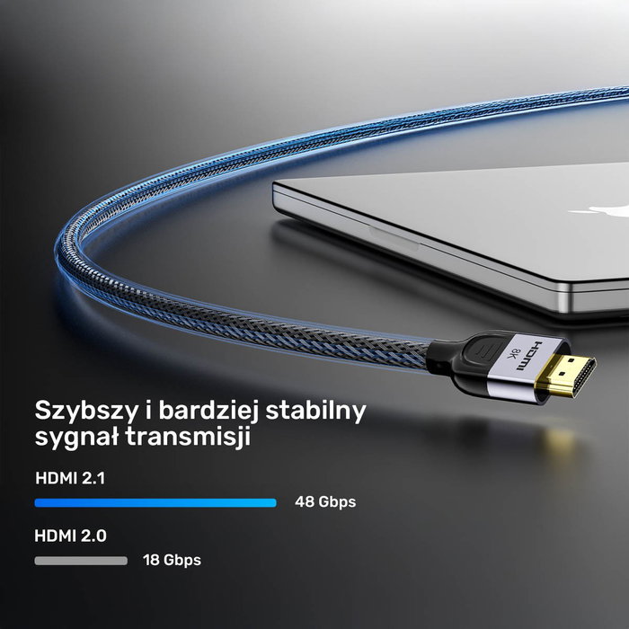Unitek Cable 8K LUX HDMI 2.1 Trenzado 2m