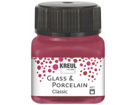 Kreul Pintura vidrio y porcelana Classic brillante granate 20ml