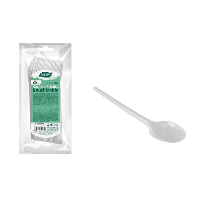 Set de cucharas reutilizables Algon Café 25 Piezas 12,5 cm (48 Unidades) Set de cucharas reutilizables Algon Café 25 Piezas 12,5 cm (48 Unidades)