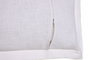 DKD Home Decor Cojín de Lino Blanco Roto con Flecos 50x30 cm
